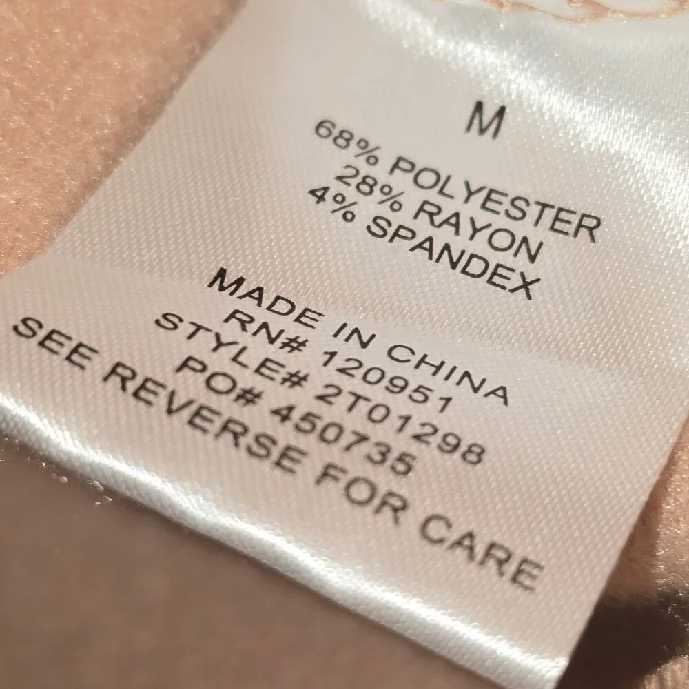 Olive & Oak Nude Pinky Beige Rose Butterfly Embroidered Crop Sweatshirt M, NWT - Picture 4 of 7